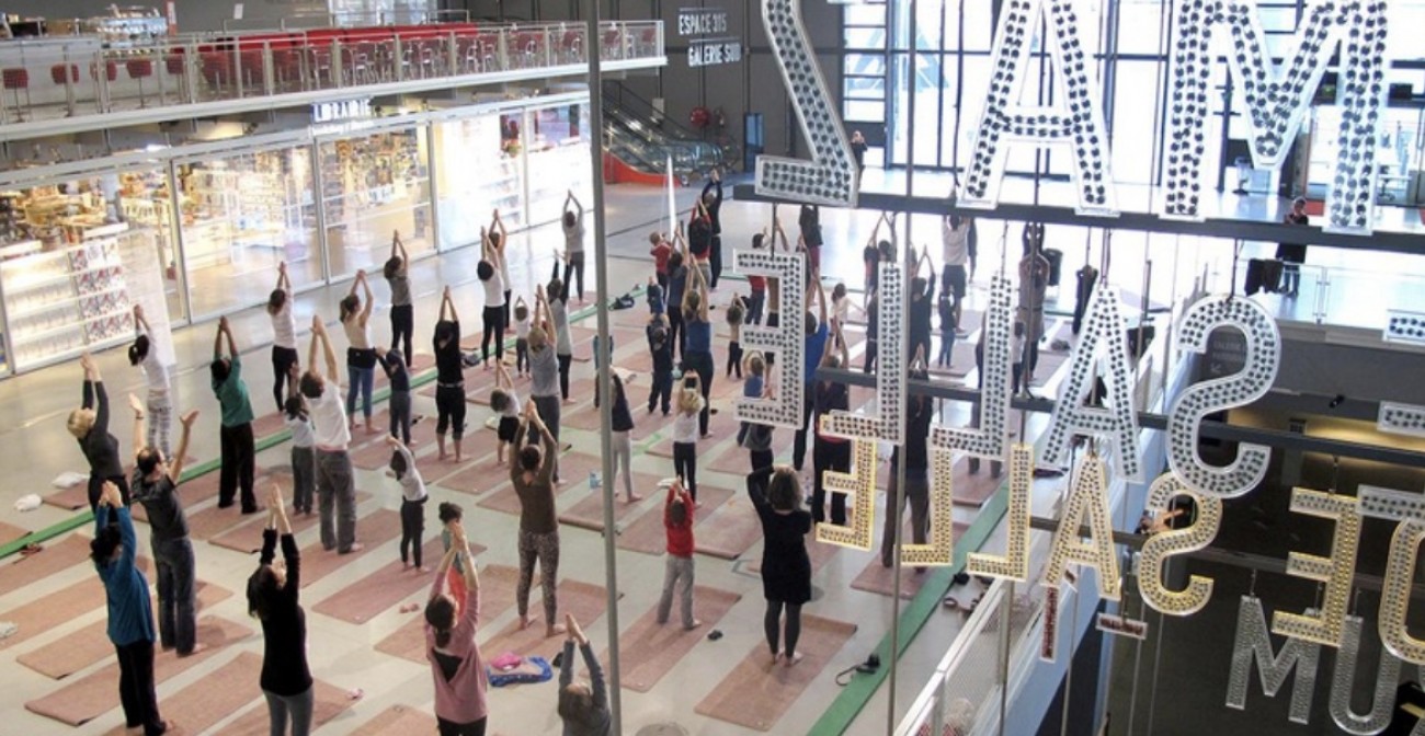 Yoga avec enfant, Centre Pompidou