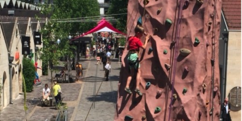 Une nouvelle salle d’escalade à Bercy Village, avec un espace enfants. Initiation gratuite pendant les vacances