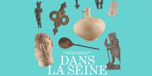 Dans la Seine, objets trouvés de la Préhistoire à nos jours. la Seine nous parle !