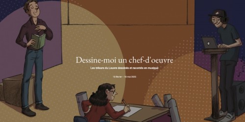 Dessine-moi un chef-d’œuvre ! Les trésors du Louvre dessinés et racontés en musique