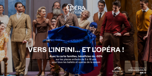 Des prix doux pour de nombreux spectacles avec la Carte Familles de l'Opéra de Paris